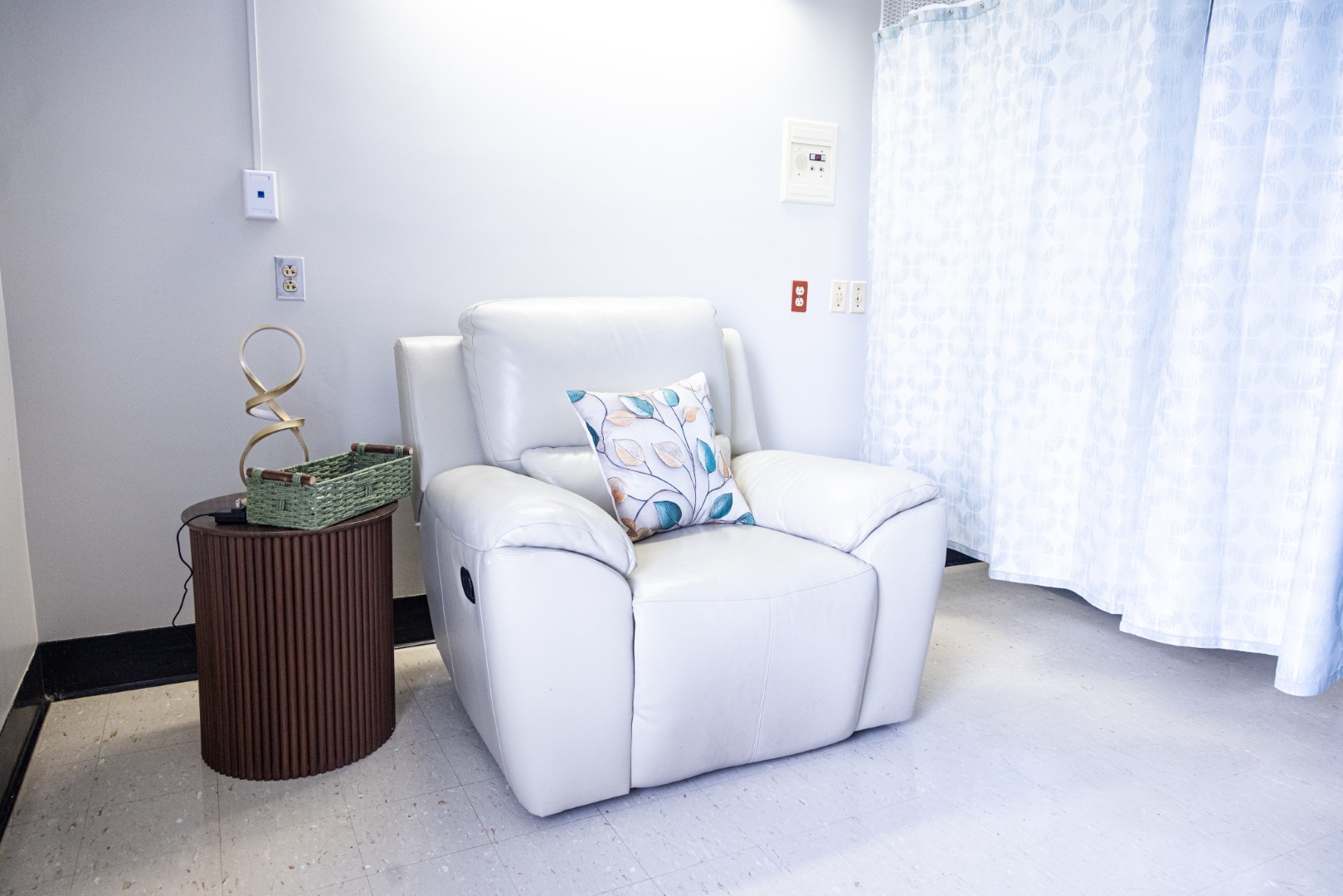Hospital lobby waiting area